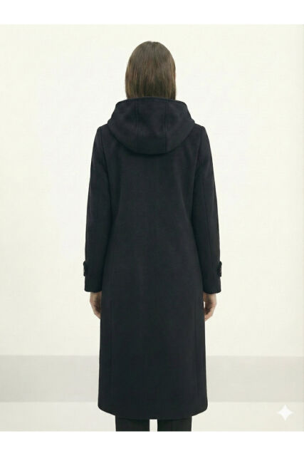 Vivezza Kapşonlu Kaşe Tunik 7049-01 Siyah - 8