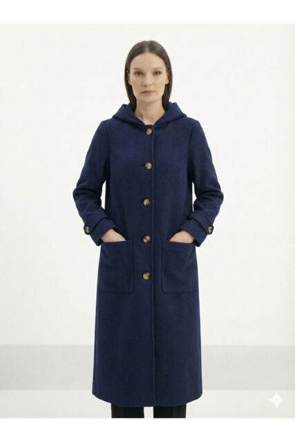 Vivezza Kapşonlu Kaşe Tunik 7049-02 Lacivert - 1