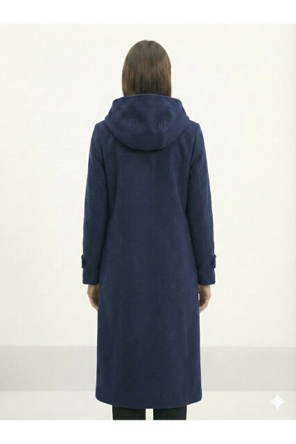 Vivezza Kapşonlu Kaşe Tunik 7049-02 Lacivert - 7