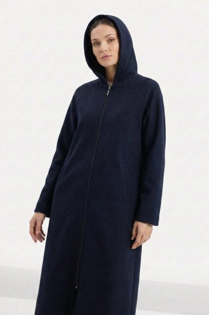 Vivezza KaşeManto 7054-02 LACİVERT - Vivezza