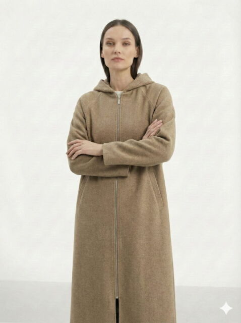 Vivezza Kaşe Manto 7054-04 BEJ - 3