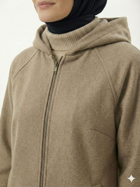 Vivezza Kaşe Manto 7054-04 BEJ - 2