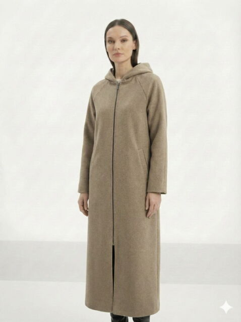 Vivezza Kaşe Manto 7054-04 BEJ - 6