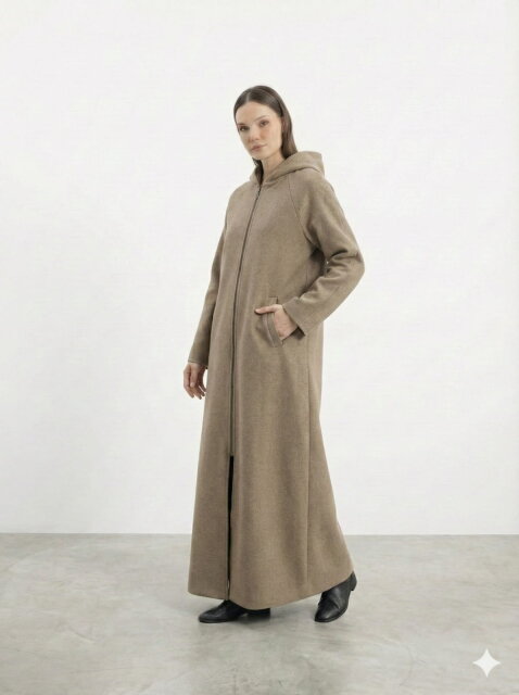 Vivezza Kaşe Manto 7054-04 BEJ - 8