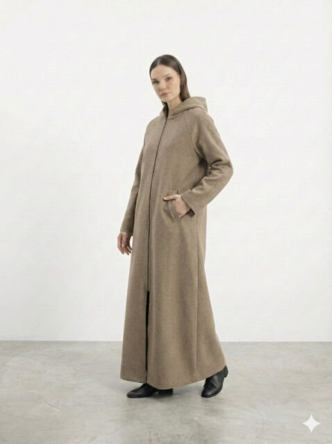 Vivezza Kaşe Manto 7054-04 BEJ - 8