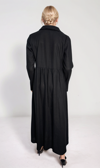 Vivezza Trençkot Elbise 7045-01 SİYAH - 4